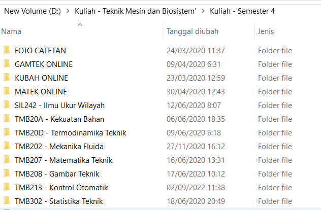 Mata Kuliah Jurusan Teknik Pertanian